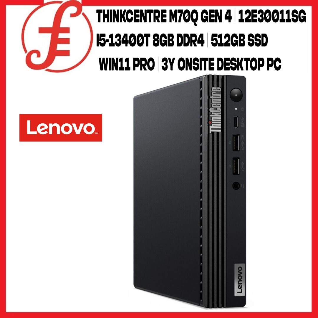 Lenovo ThinkCentre M70q Gen 4 12E30011SG Intel Core i513400T Intel UHD Graphics 730 8GB