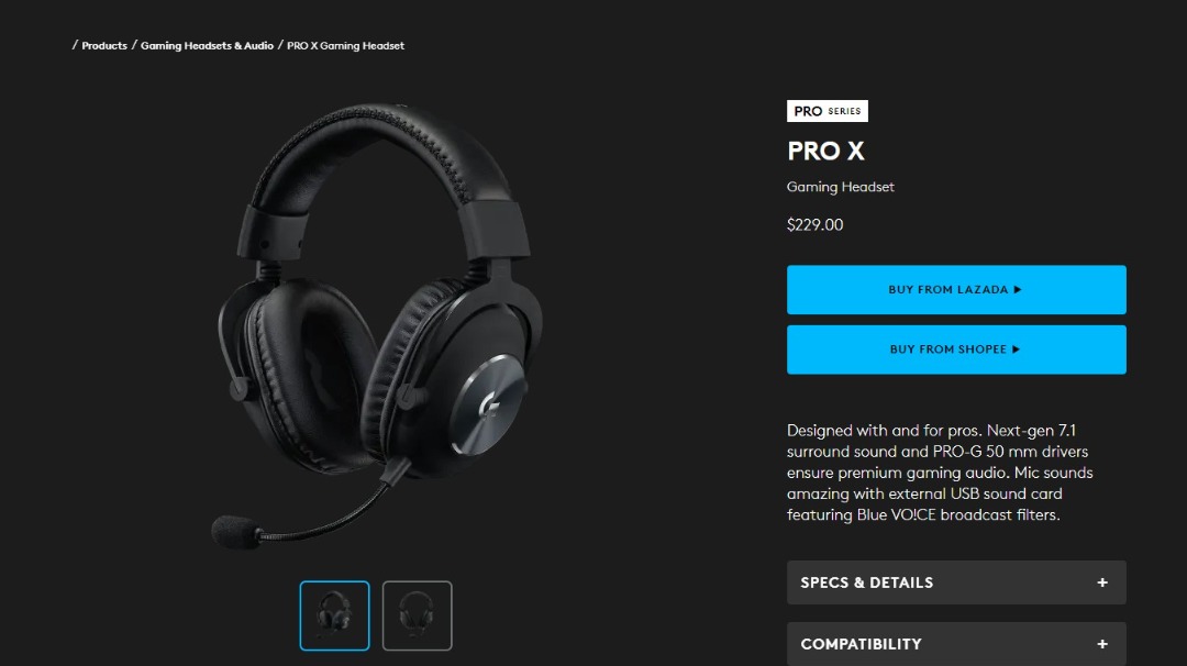 Logitech g clearance pro x lazada