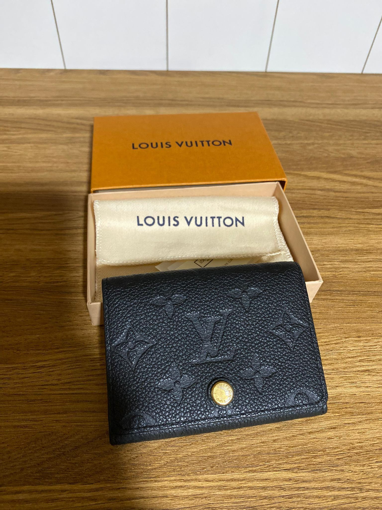 LV business card holder wallet, Luxury, Bags & Wallets on Carousell