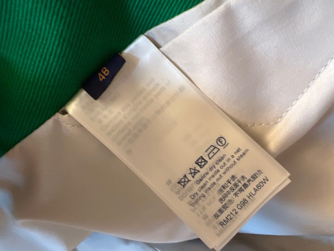 Louis Vuitton green Cotton-Rich Monogram Workwear Jeans