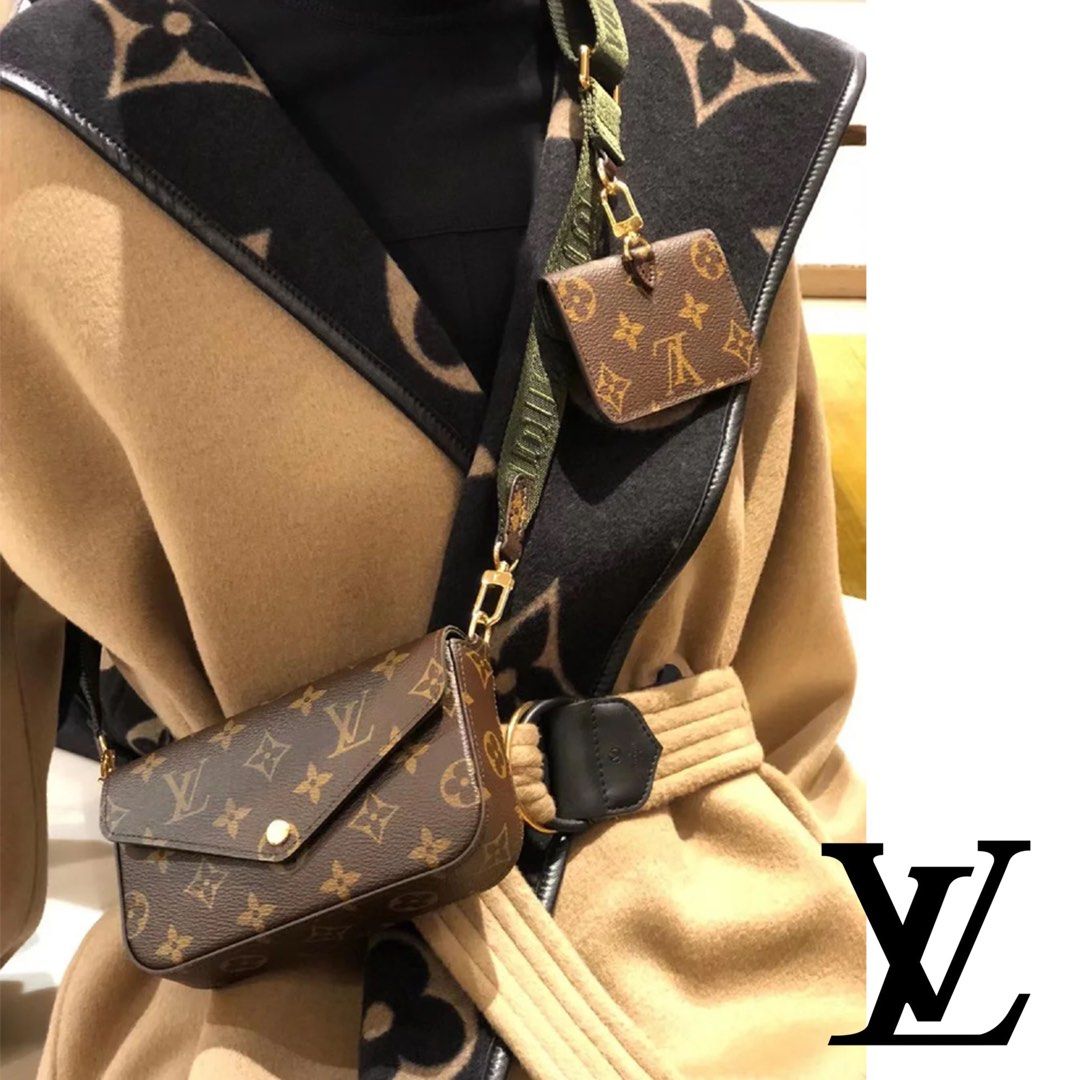 LV FÉLICIE STRAP & GO, Luxury, Bags & Wallets on Carousell