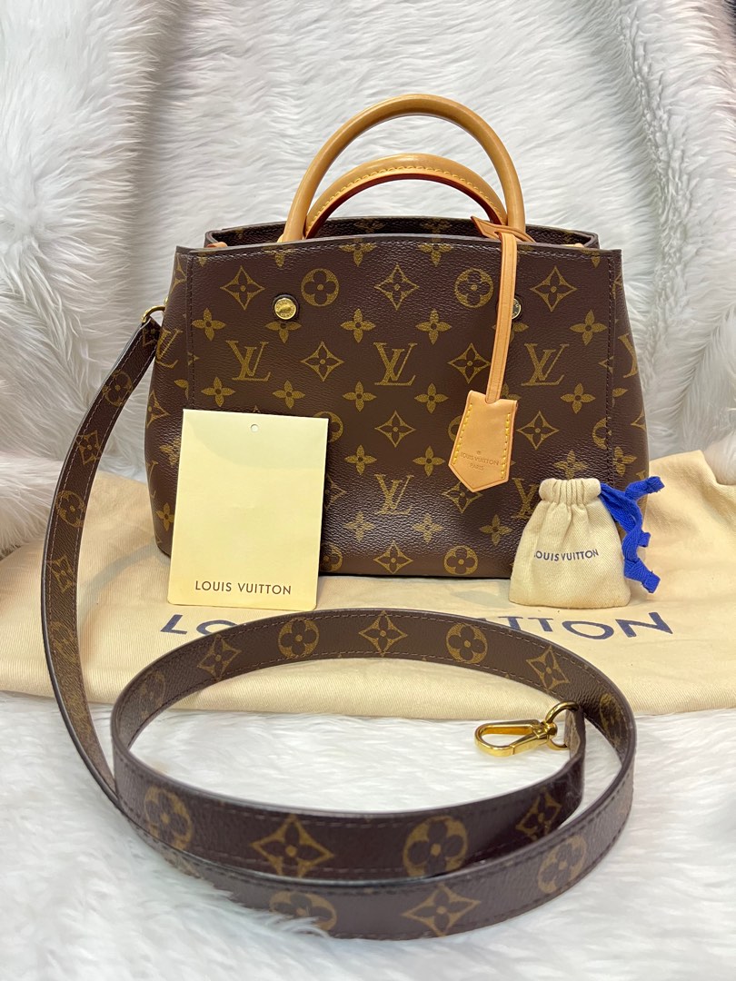 Louis Vuitton Montaigne BB Monogram Canvas Satchel Bag