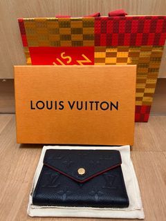 Louis Vuitton, Bags, Louis Vuittondamier Ebene Studded Victorine Wallet  Cherry