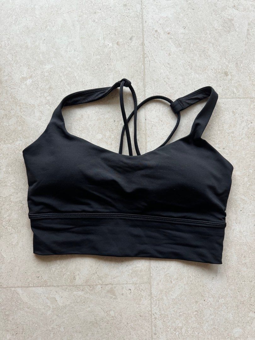 Lululemon Everlux High Neck Train Bra in Black, Women's Fashion, Activewear  on Carousell