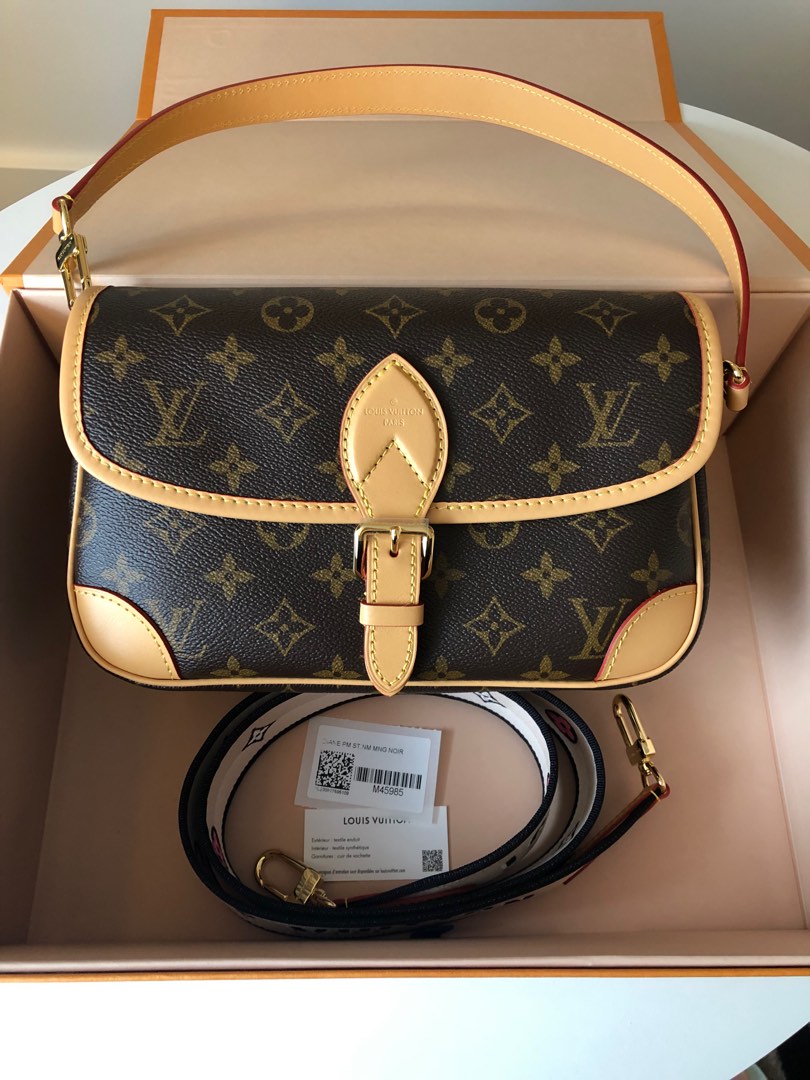 LOUIS VUITTON Diane NM PM Crossbody Bag M46049 Shoulder Purse Purse New  receipt