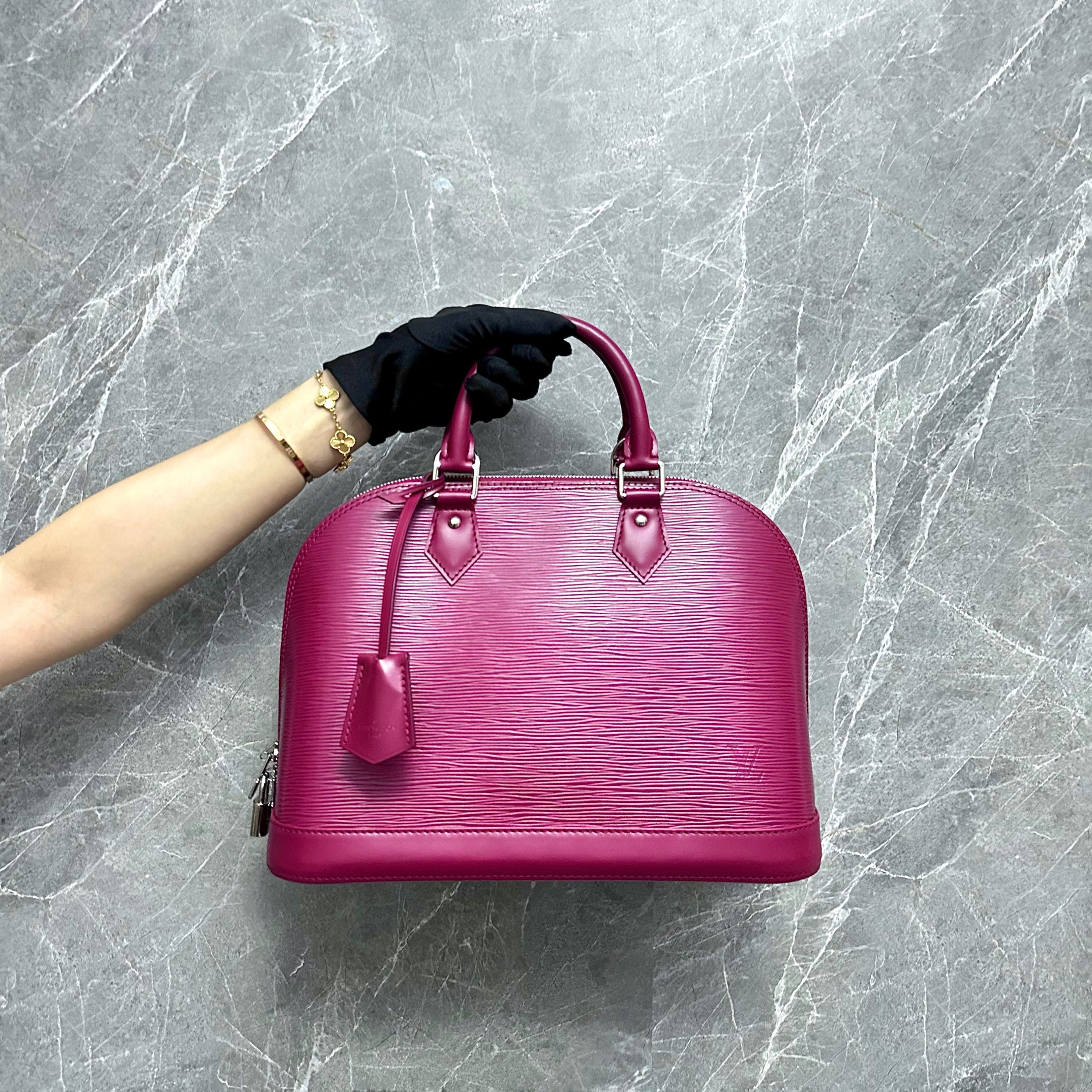 Louis Vuitton Alma Pm-Purple, Luxury, Bags & Wallets on Carousell