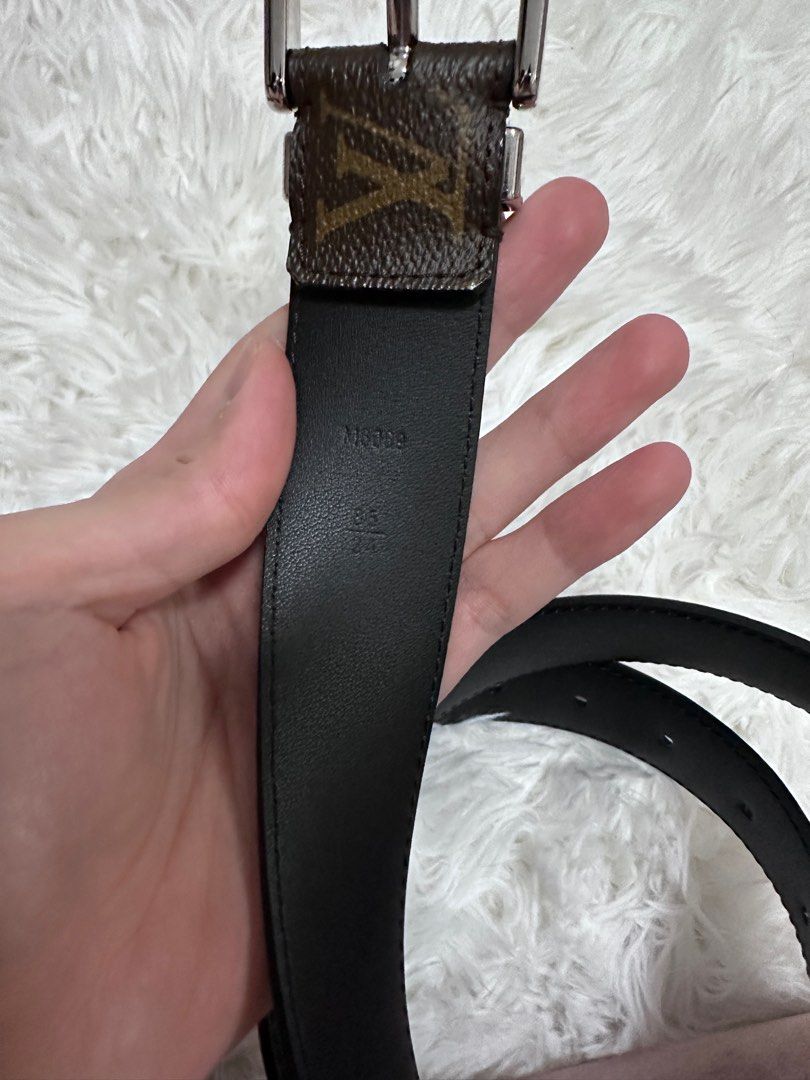Louis Vuitton LV Initiales Reversible Belt Rainbow Monogram and Leather  Thin Brown 78822244