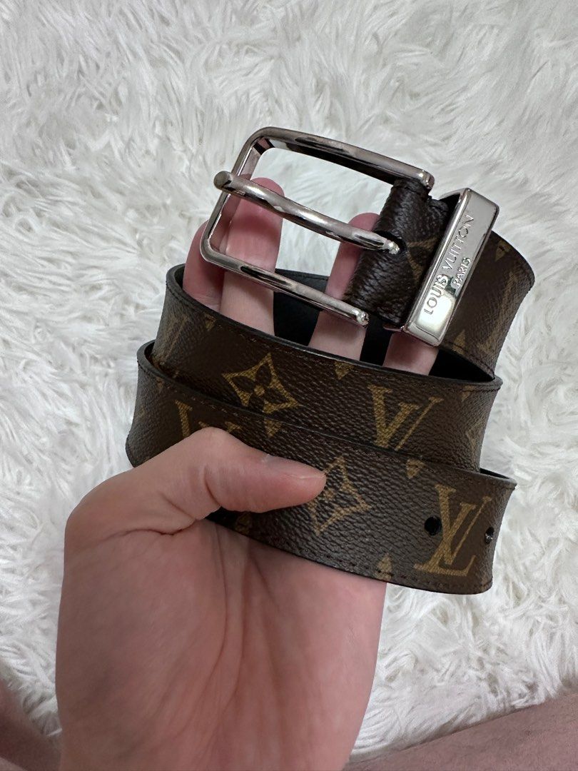 $1100 Louis Vuitton Goldtone Chain Leather Belt,100% Authentic