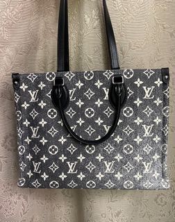 Louis Vuitton Speedy Bandouliere Bag Monogram Stonewashed Denim 35