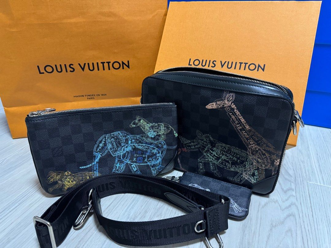 100% Lv chalk nano bag, Men's Fashion, Bags, Belt bags, Clutches and  Pouches on Carousell