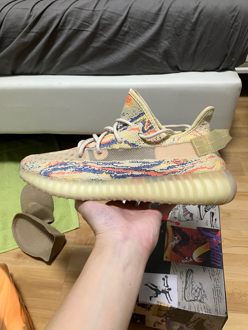 mx oat yeezy on feet