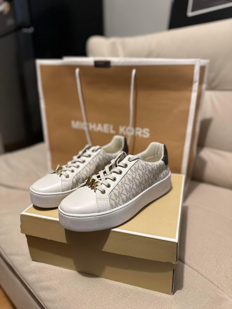 Michael kors poppy lace up sneakers outlet