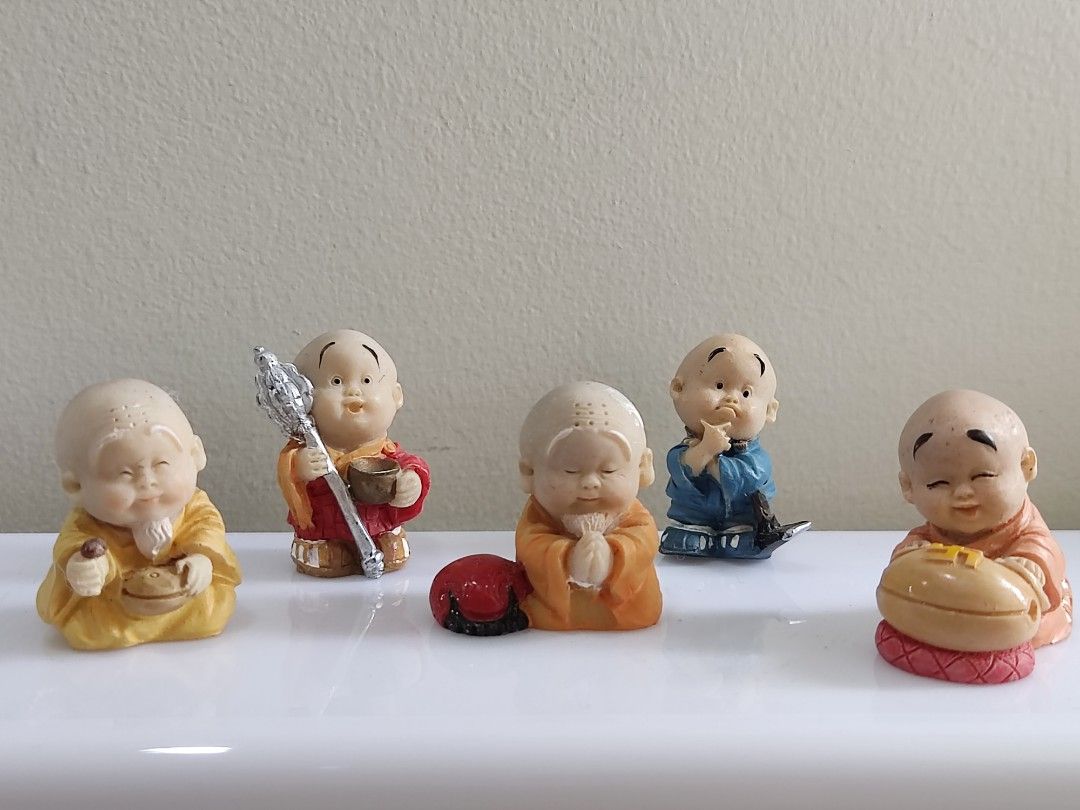 Mini cute zen little monk clay vintage collectibles, Hobbies & Toys ...