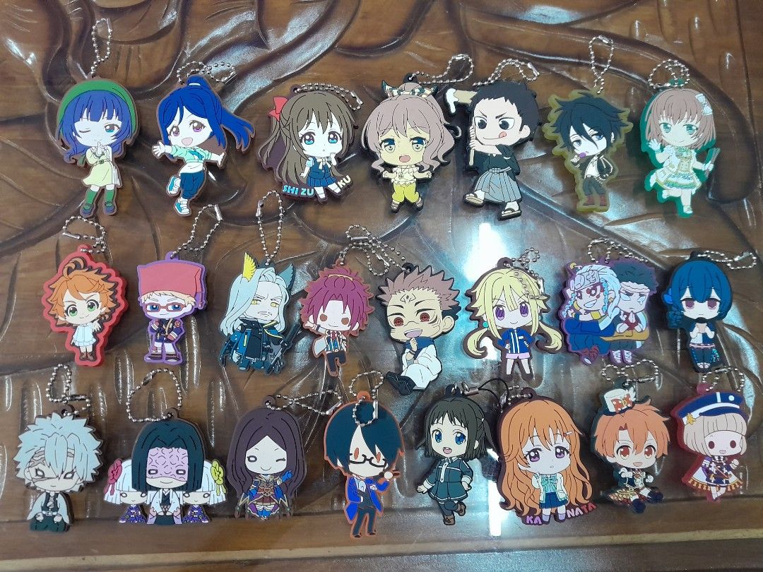 Mix Anime Rubber Keychain, Hobbies & Toys, Collectibles & Memorabilia