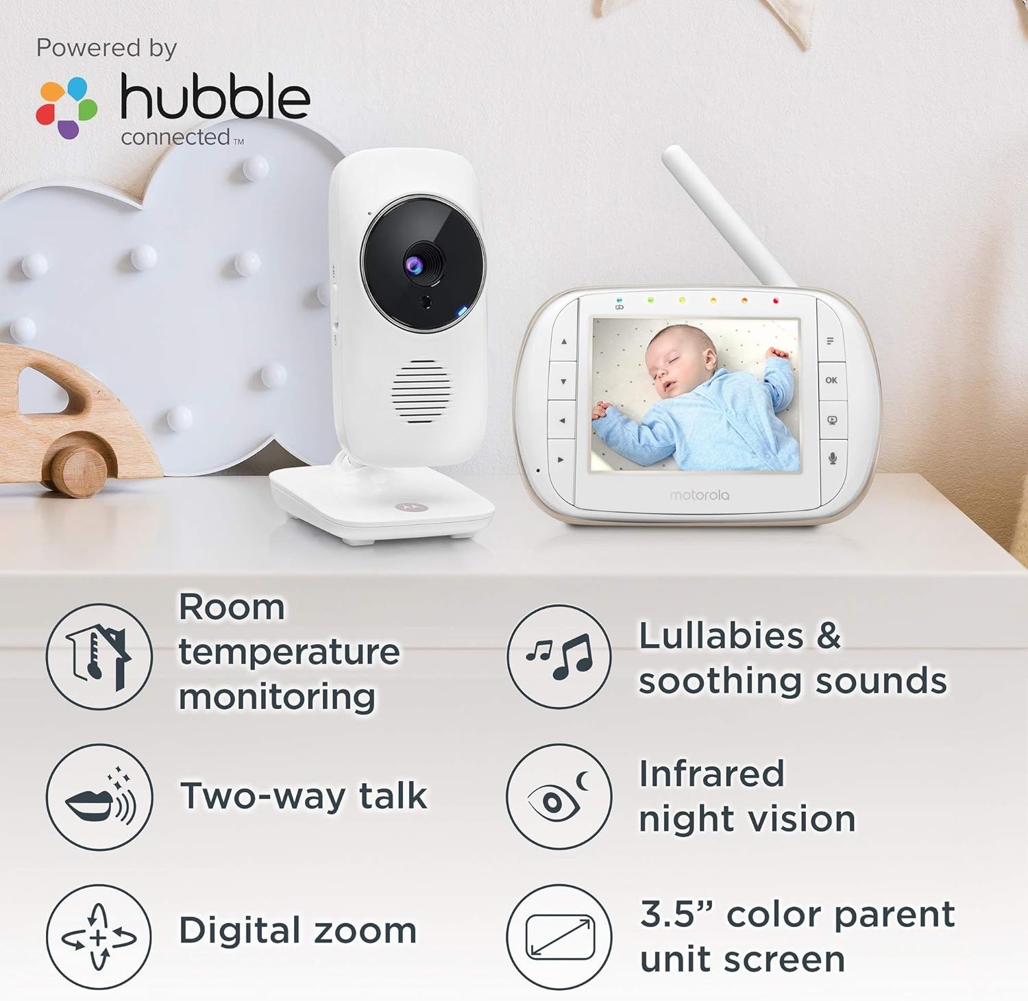 Motorola Baby Smart Video Baby Monitor with Wi Fi 3.5