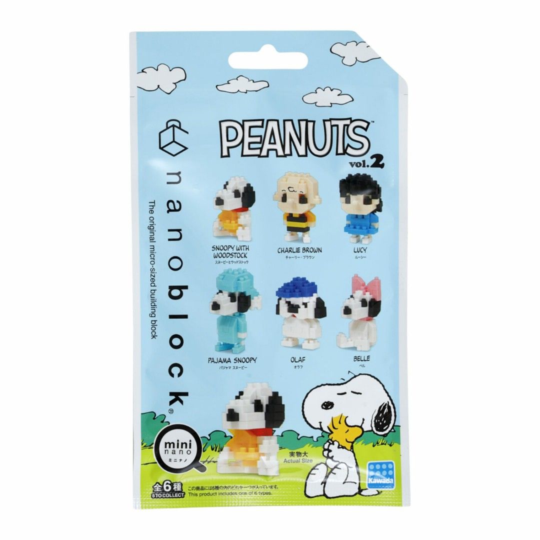 Nanoblock Snoopy Peanuts mini nano Set 2, Hobbies & Toys, Toys