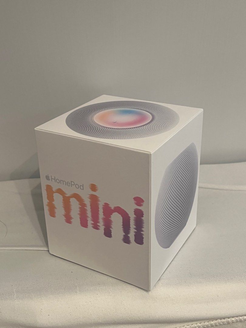 New) Apple HomePod mini White, 音響器材, Soundbar、揚聲器