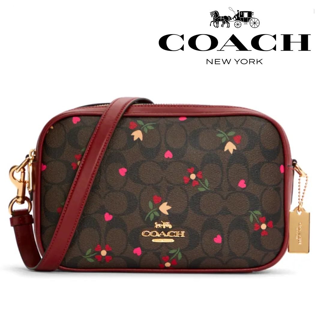 New Coach Original JES CROSSBODY IN SIGNATURE CANVAS WITH HEART