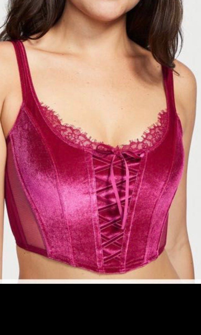 Vs Unlined Lace-Up Corset Top