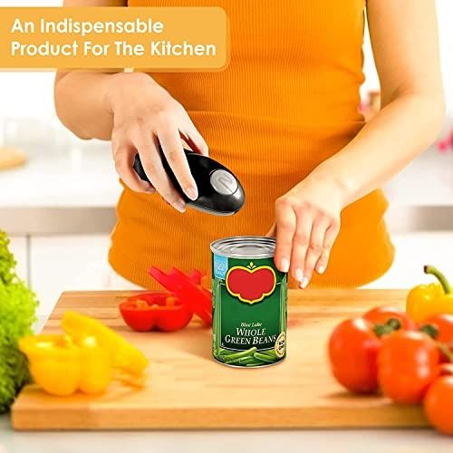 Hands Free Automatic One Touch Can Opener - Electric Battery Powered  Handheld Operated With Smooth Edge Cut - Kitchen Gadget for Arthritis  Individuals and Seniors - Seen On TV 