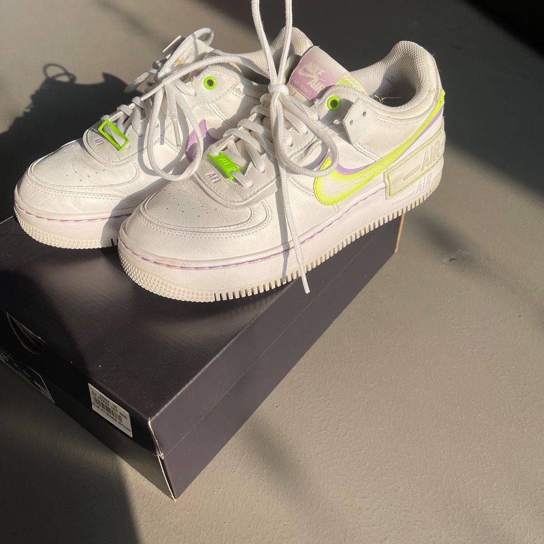 Nike Air Force 1 Shadow Electric Green US8.5 Women s Fashion