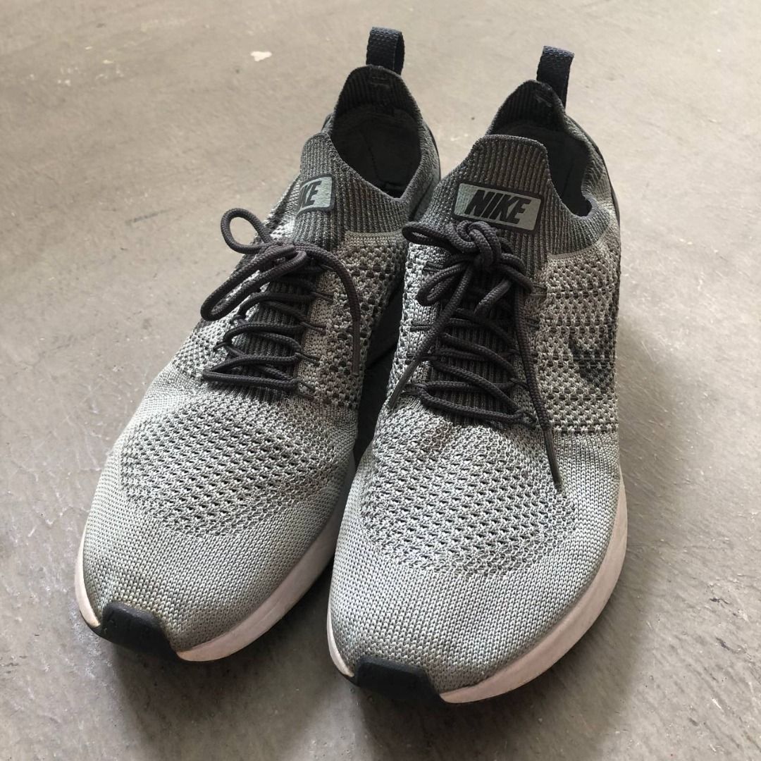 Nike Air Grey Zoom Mariah Flyknit Racer Sneakers US9