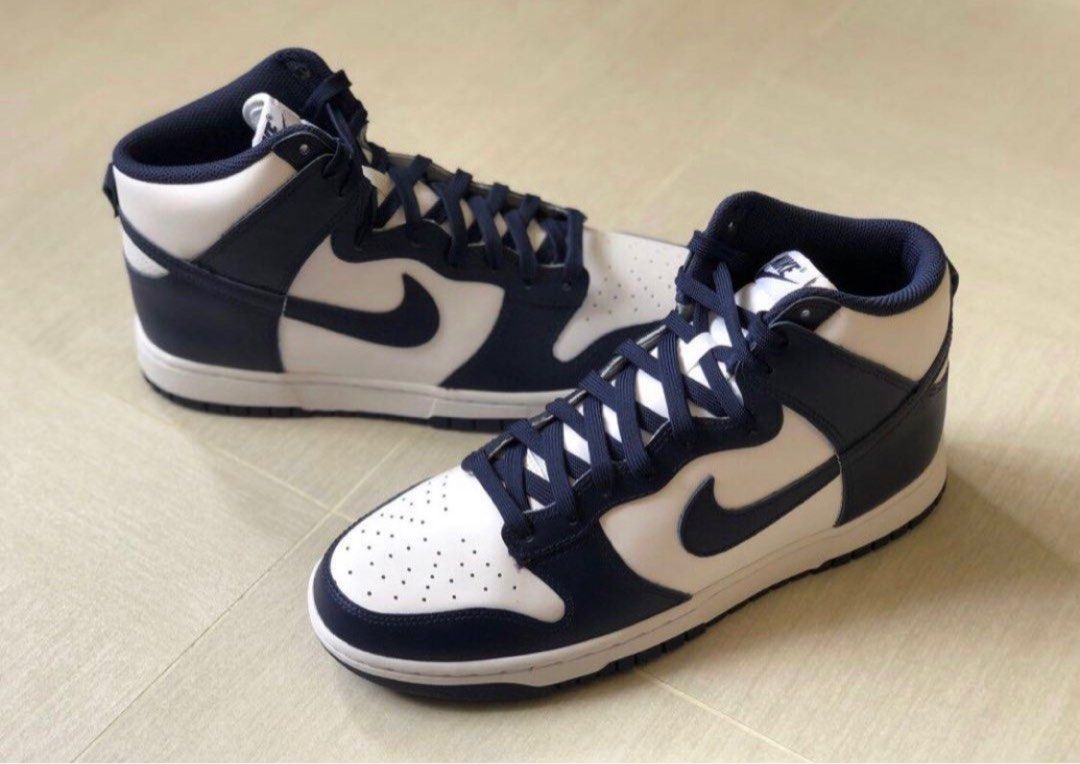 champion navy dunks