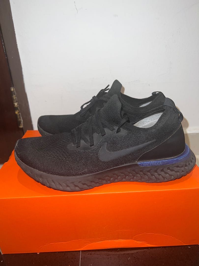 Nike epic react outlet flyknit 1 black blue