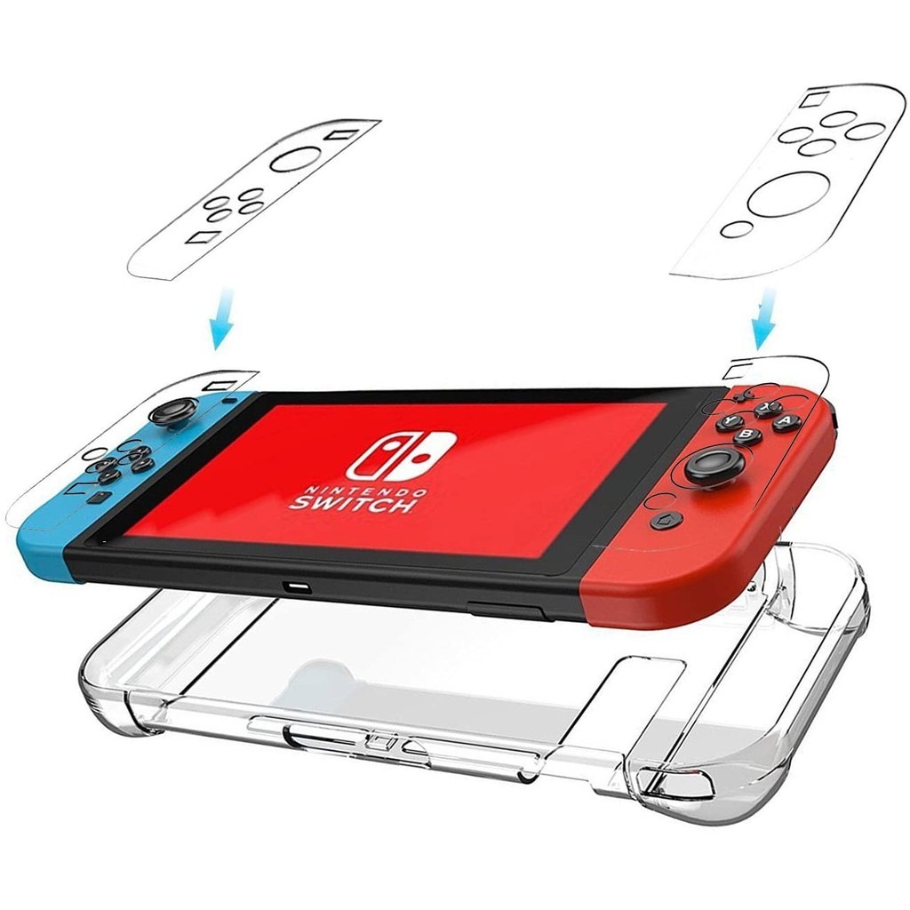 Nintendo Switch Crystal Case Transparent Crystal Hard Shell Casing Console  & Joy-Con For Nintendo Switch, Video Gaming, Gaming Accessories, Cases &  Covers on Carousell