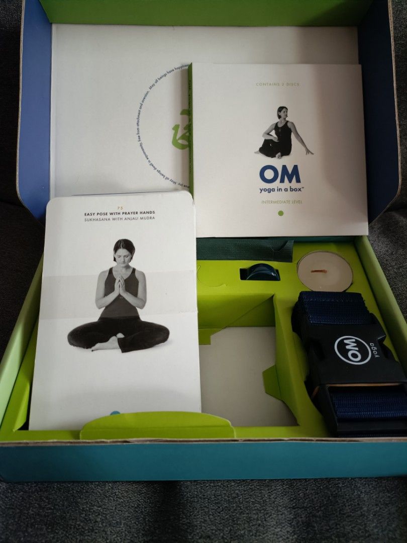 OM Yoga in a Box - Intermediate Level, Sports Equipment, Exercise &  Fitness, Toning & Stretching Accessories on Carousell