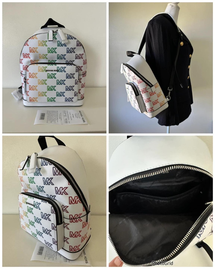 Michael Kors Cooper Commuter Medium Sling Bag Backpack MK Rainbow