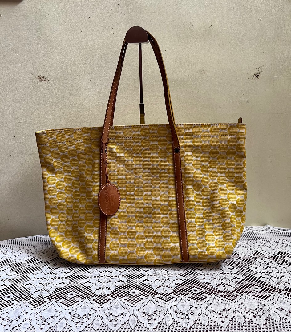 Original Lacoste Tote Bag not Dooney Coach Longchamp, Women's Fashion