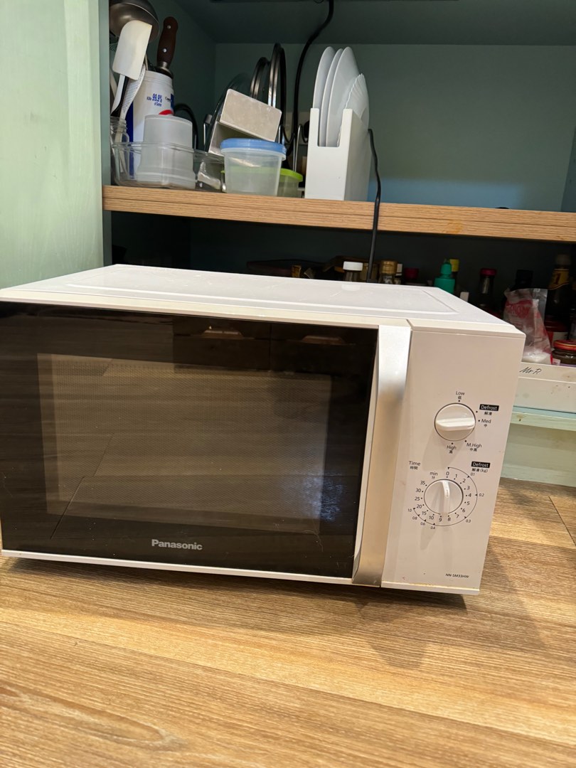 Panasonic Microwave works perfectly, 家庭電器, 廚房電器, 焗爐及多士爐 Carousell