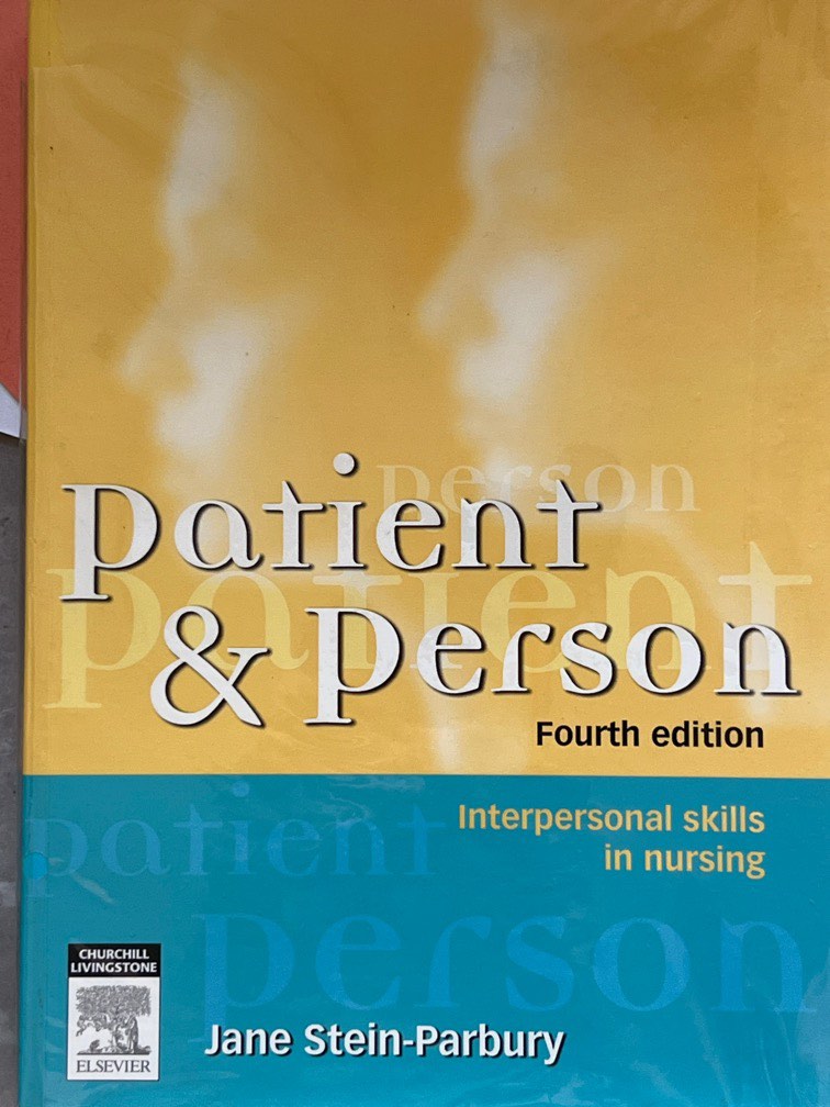 Patient & person 4th edition textbook, Hobbies & Toys, Books