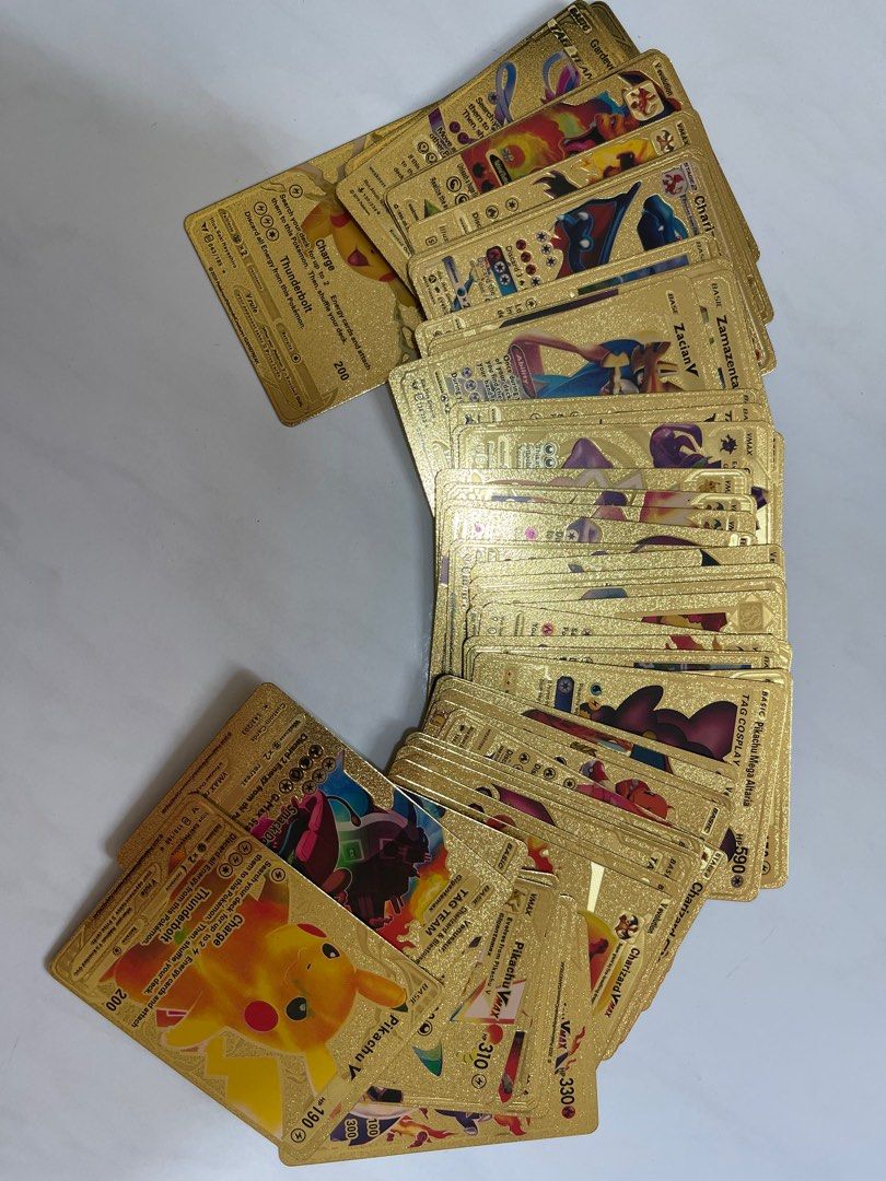 two gold star pokemon cards POKEMON 23KT GOLD-PLATED CARD PIKACHU BURGER KING – One Of Us Comics