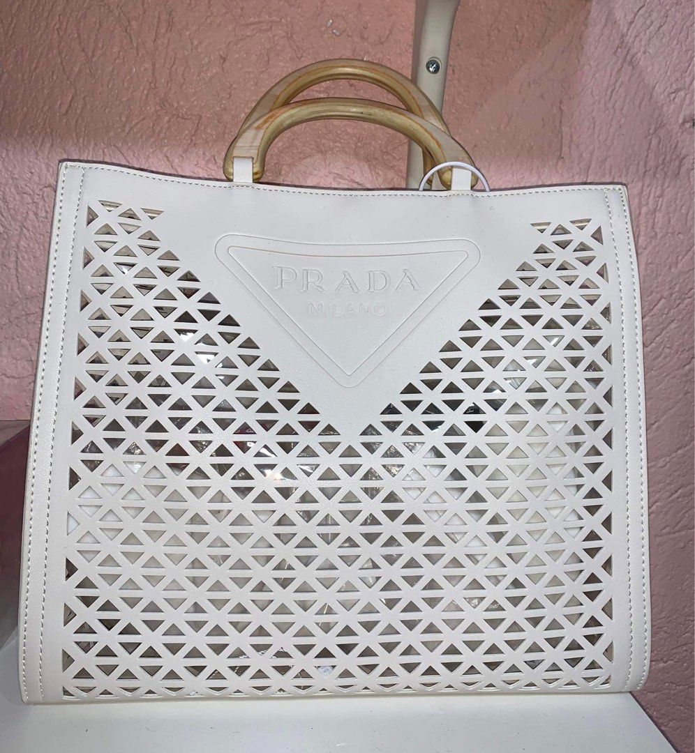 Prada Gray Nylon Tessuto Tote Bag (Neverfull style), Luxury, Bags & Wallets  on Carousell