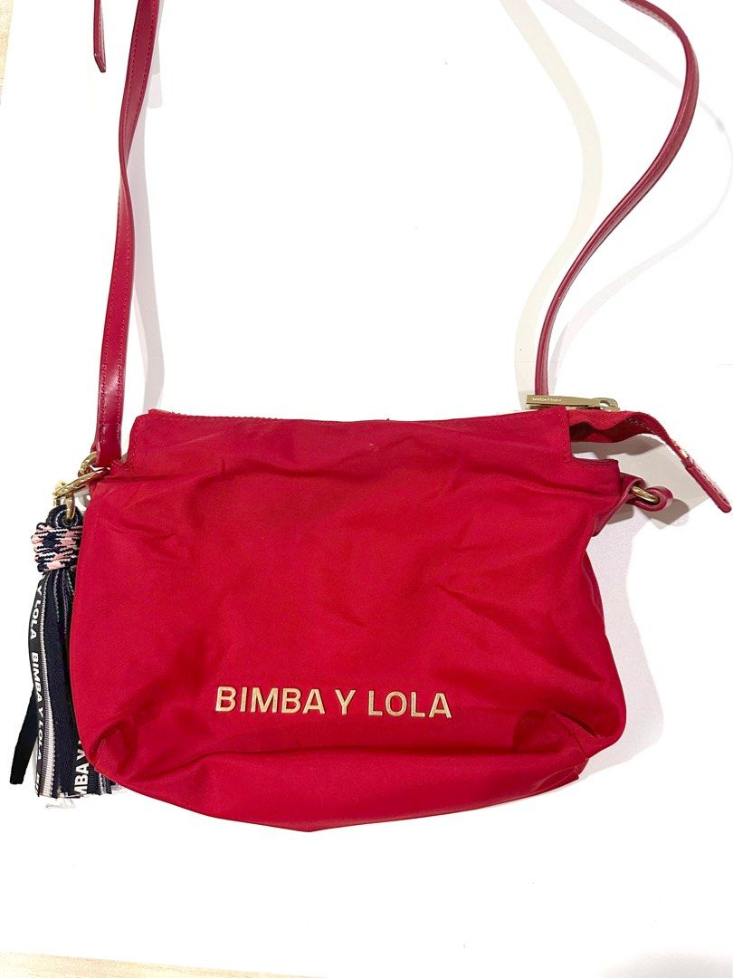 Bimba Y Lola, Bags, Bimba Y Lola Nylon Crossbody Bag Pink Nwot