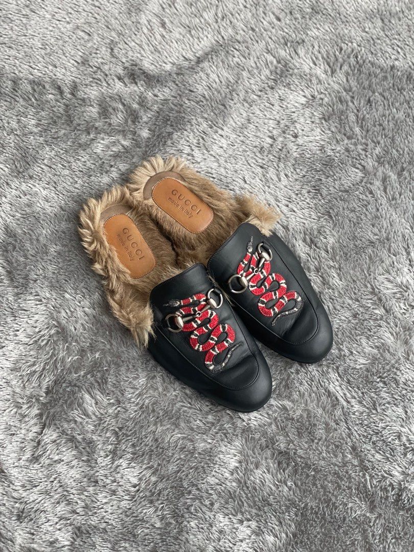 Gucci princetown snake on sale