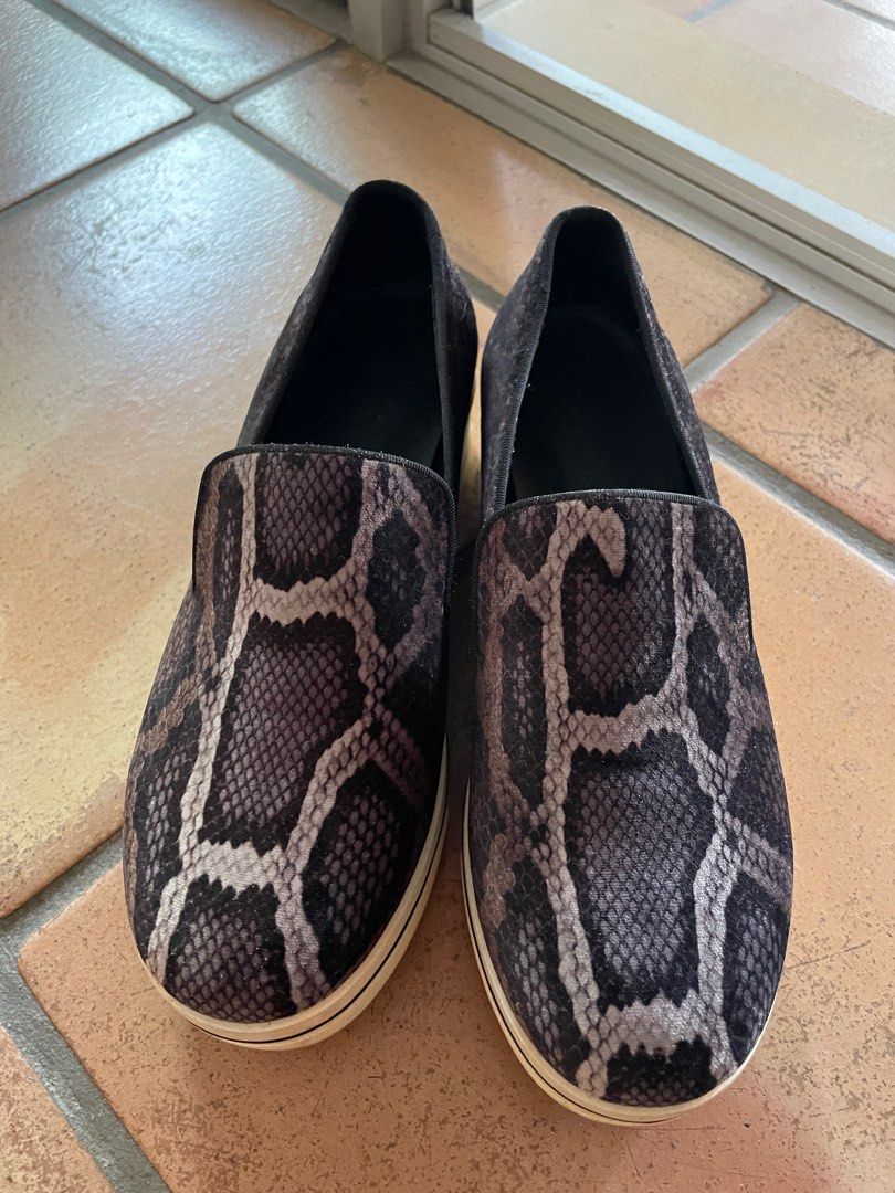 Faux snakeskin shop loafers