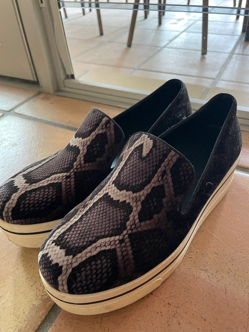 Faux discount snakeskin loafers