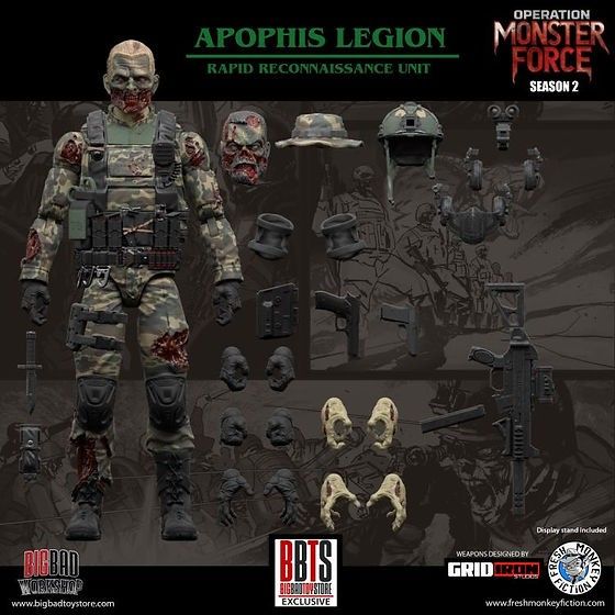 Operation: Monster Force Phantom Corps Special Operations Detachment  Trooper 1/12 Scale Figure