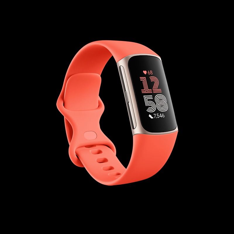 Fitbit Charge 6 Fitness Tracker Obsidian Black or Coral