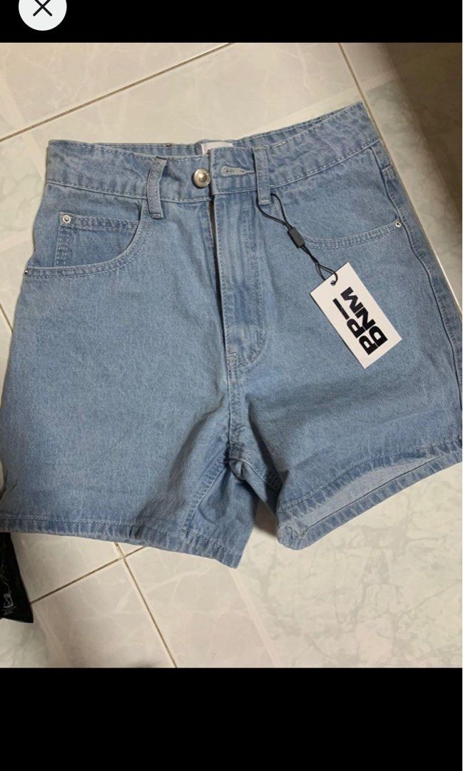 princess polly swalla shorts bnwt blue, Women's Fashion, Bottoms