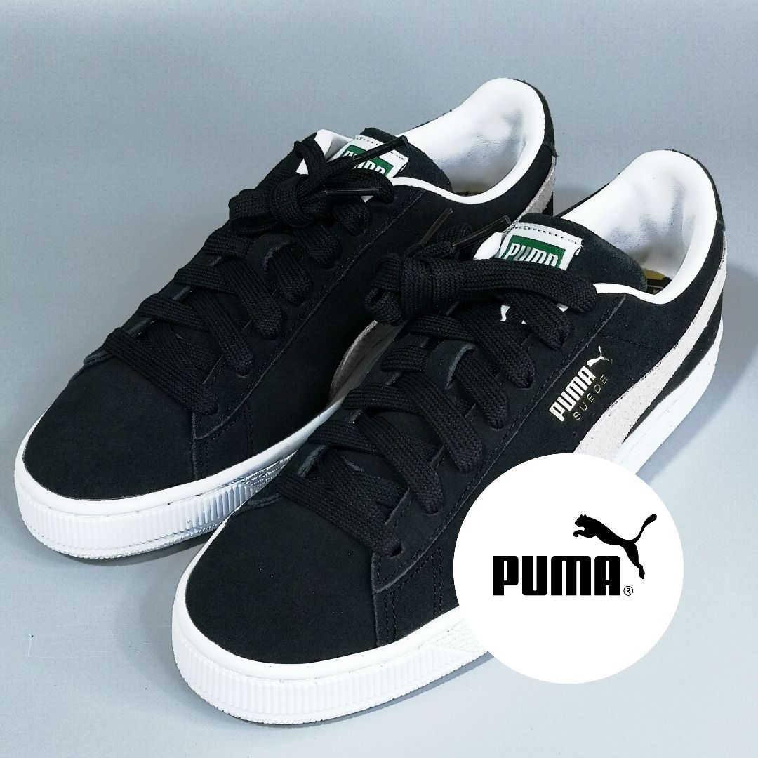 Black suede pumas best sale size 6