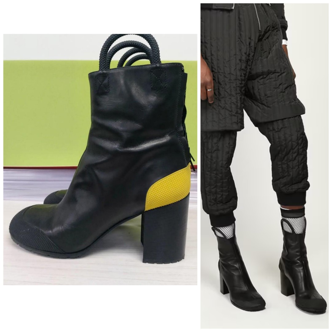 RANDOM IDENTITIES MEN Heeled worker boots EU45 margiela