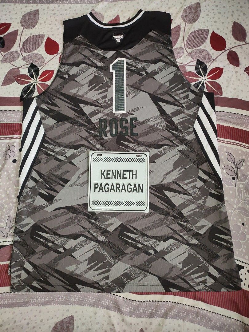 Derrick rose 2025 camo jersey