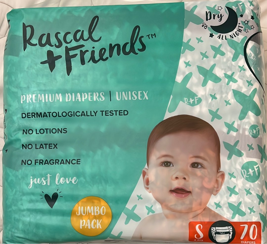Rascal and friend S size tape diaper, Babies & Kids, Bathing & Changing