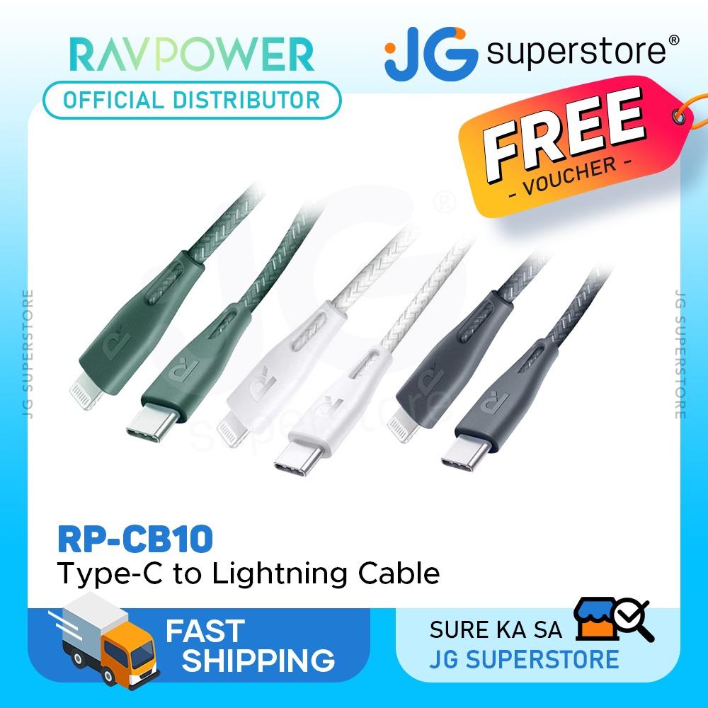 RAVPower Type-C to Lightning Cable Fast Charging 12V MFi High-Speed ...