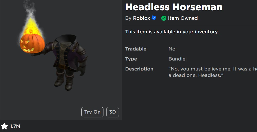 Roblox Headless and Korblox, Video Gaming, Gaming Accessories, In-Game  Products on Carousell