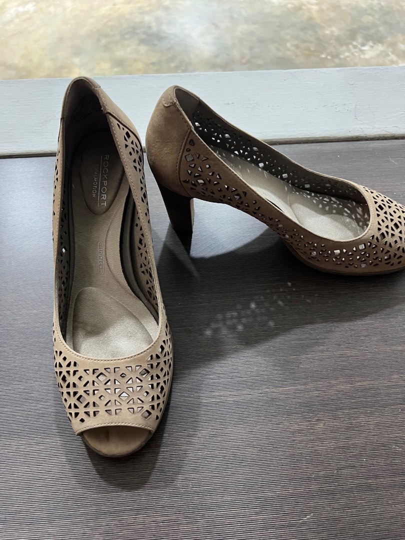 Rockport Leather Heels Women s Fashion Footwear Heels on Carousell